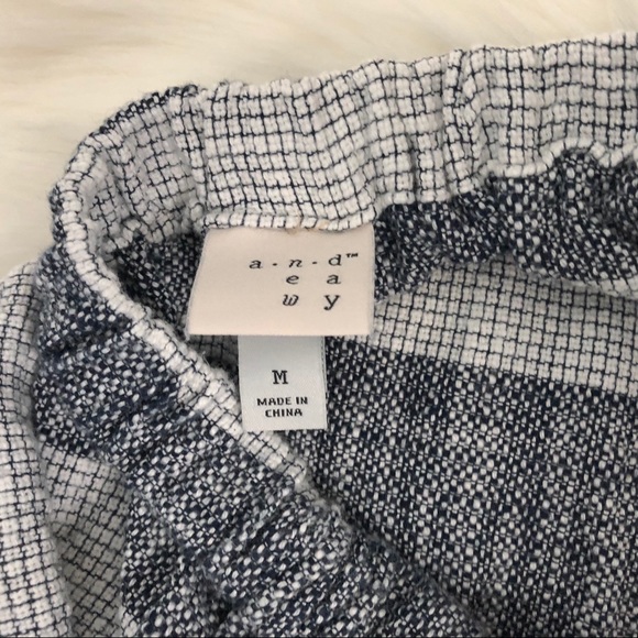 a new day Blue White Striped Mini Skirt - Picture 6 of 6